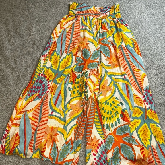 Christian Siriano Yellow Orange Maxi Wide Leg pants - Picture 1 of 9